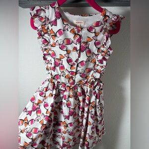 Catimini Pink and Orange Candy Print Dress